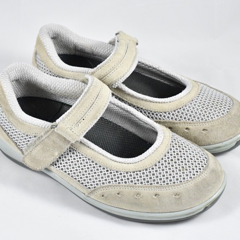 Orthofeet Grey Mary Jane's Women's 6